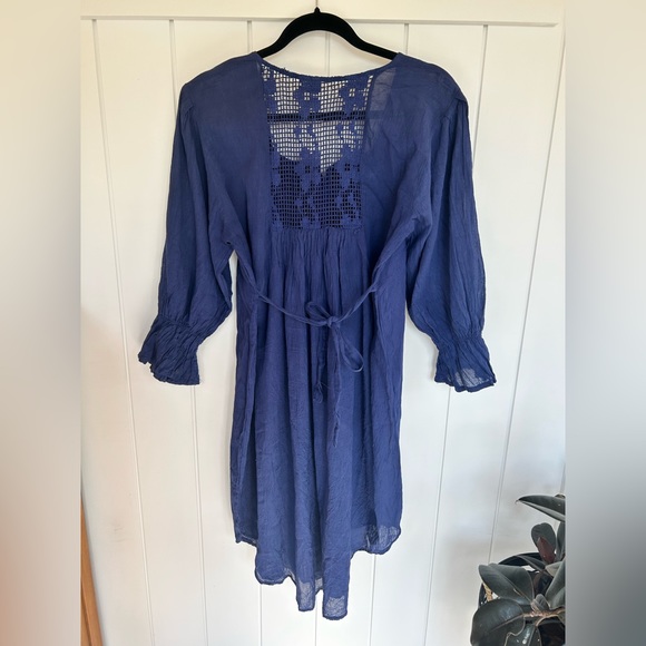 Boho tunic - beautiful blue - Picture 3 of 3